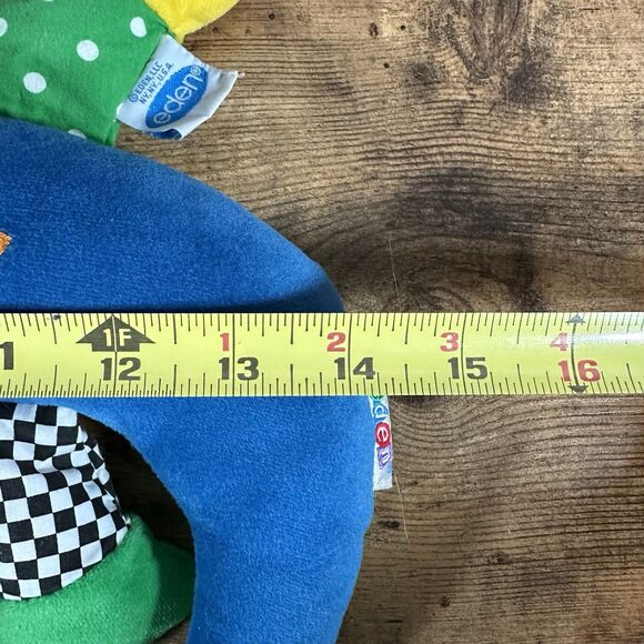 VINTAGE Eden Lizard Plush Red Blue Interactive Kids Pets Squeak Noise Stuffed - Picture 10 of 12